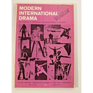 Modern International Drama Journal Vol 6 No 2 Spring 1973  Vilalta Pedrolo